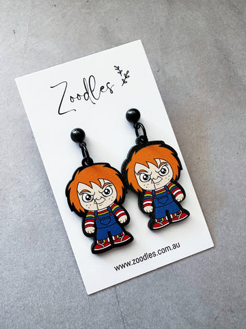 Zoodles Acrylic Halloween Dangles - Chucky