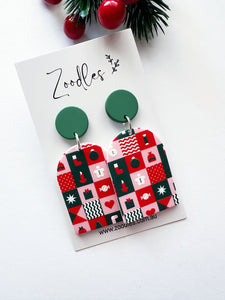 Zoodles Acrylic Dangles - Christmas Tree Candy Canes