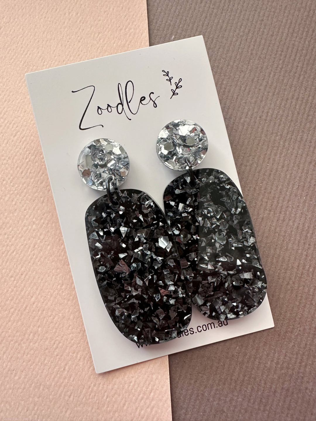 Zoodles Chunky Acrylic Dangles - Glitz