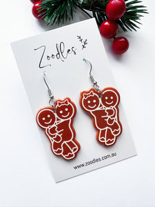 Zoodles Acrylic Hook Dangles - Sexy Gingerbreads