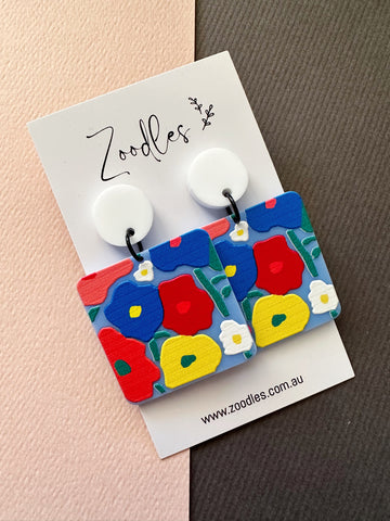 Zoodles Acrylic Dangles - Spring Garden