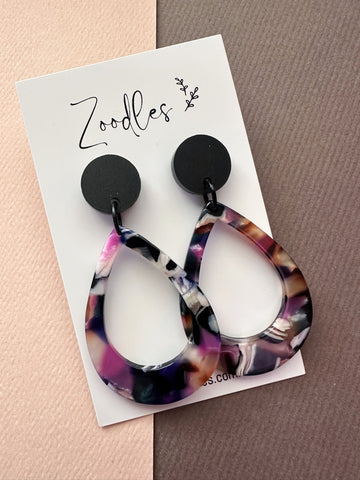 Zoodles Acrylic Dangles - Large Teardrop