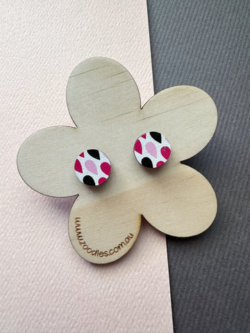 Zoodles Wooden Studs on Timber Flower Board - Teardrops