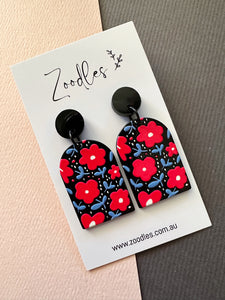 Zoodles Acrylic Dangles - Poppy Love