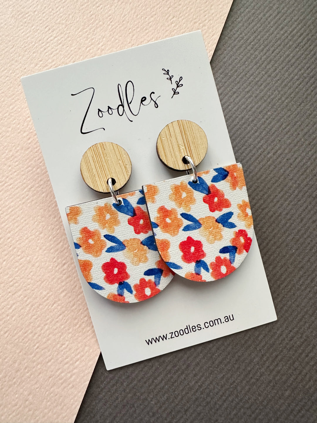 Zoodles Wooden Dangles - Flowers