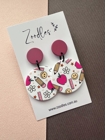 Zoodles Acrylic Dangles - Educator