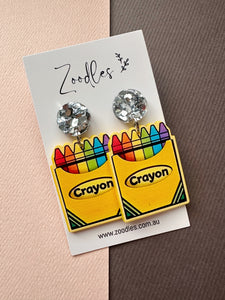 Zoodles Acrylic Dangles - Crayon Pack