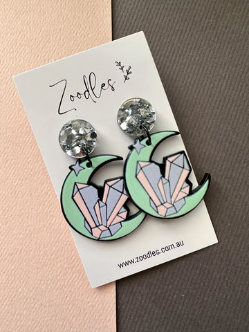 Zoodles Acrylic Dangles - Crystal