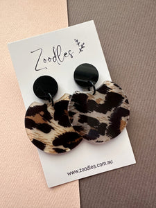 Zoodles Acrylic Dangles - Leopard Print