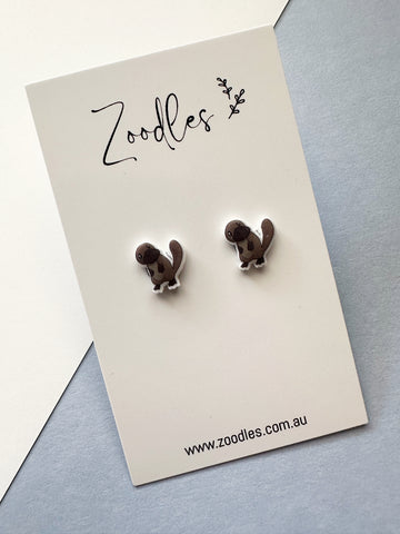 Zoodles Acrylic Mini Studs - Platypus