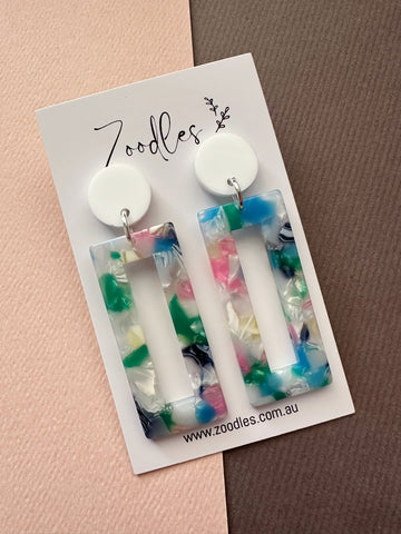 Zoodles Acrylic Dangles - Confetti Windows