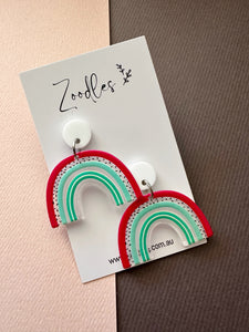 Zoodles Acrylic Dangles - Watermelon Rainbows