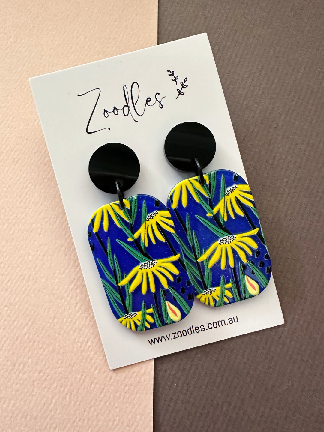 Zoodles Acrylic Dangles - Flowers