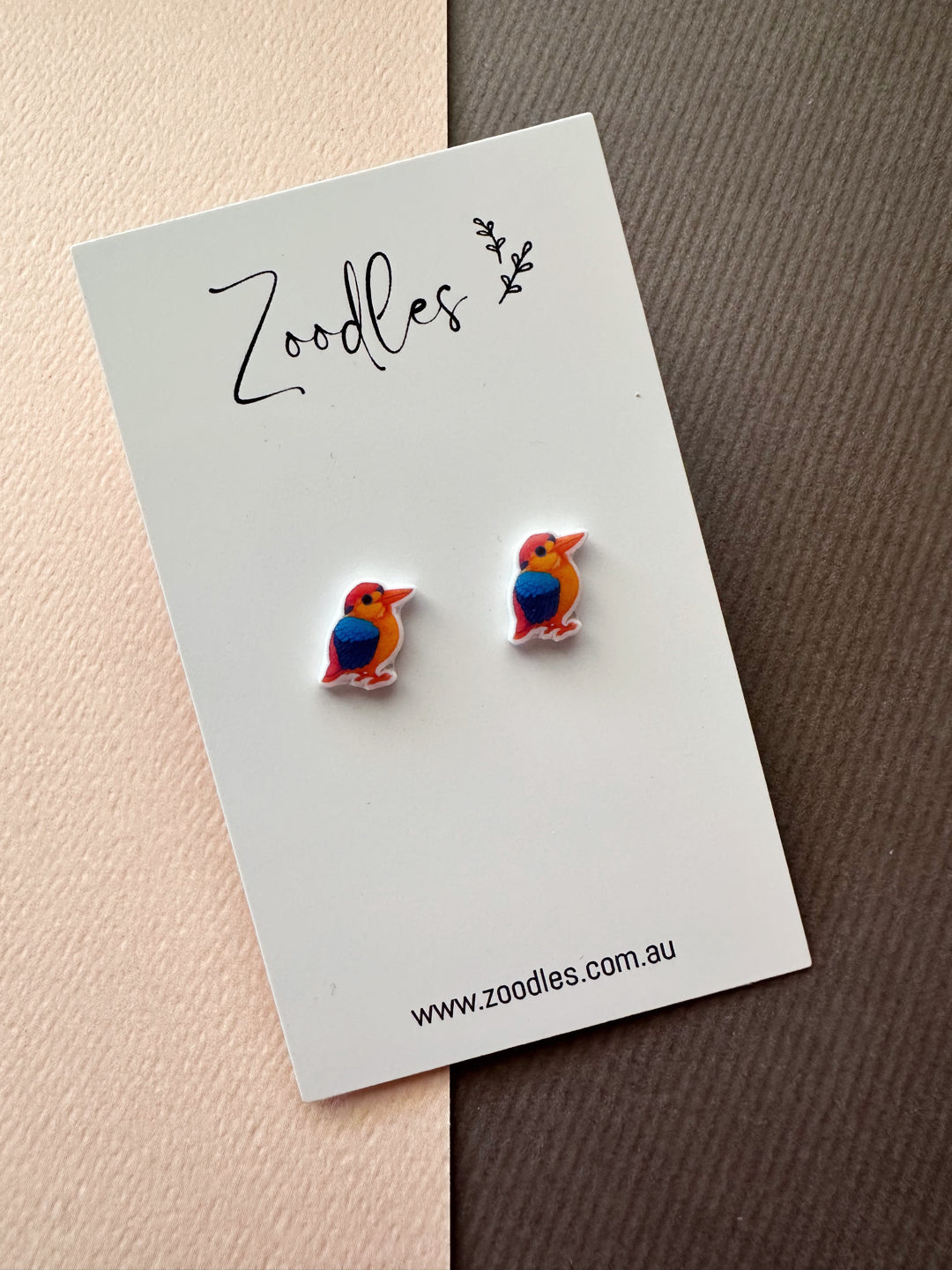 Zoodles Acrylic Mini Studs - Birds