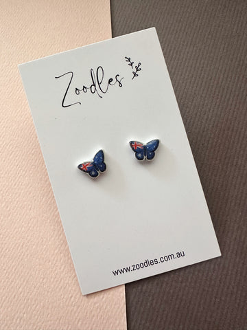 Zoodles Acrylic Mini Studs - Butterfly