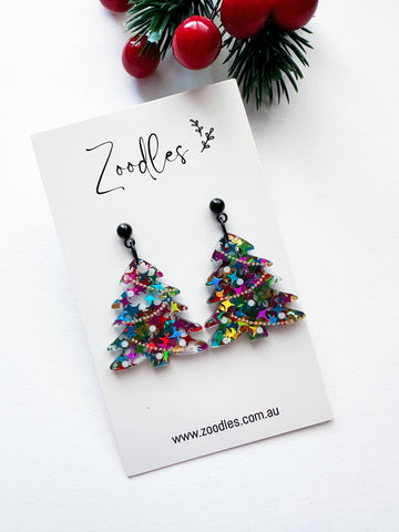 Zoodles Acrylic Dangles - Star Christmas Tree