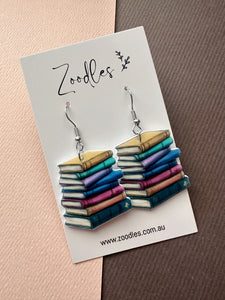 Zoodles Acrylic Hook Dangles - Books