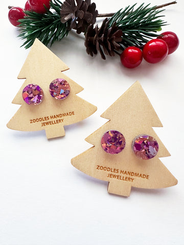 Zoodles Mini Studs on Mini Trees - Purple