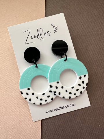 Zoodles Dangles - Mint & Monochrome