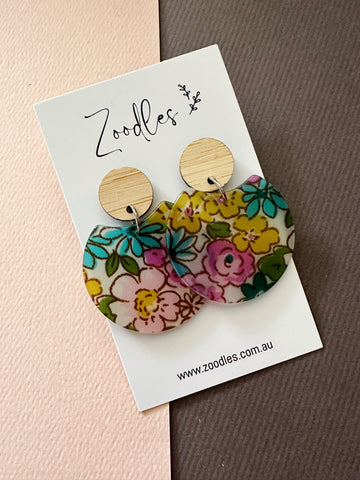 Zoodles Acrylic Dangles - Floral