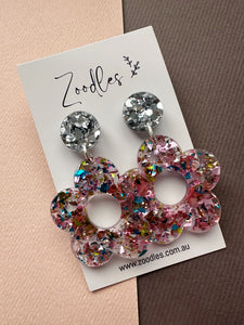 Zoodles Acrylic Dangles - Kaleidoscope Flower