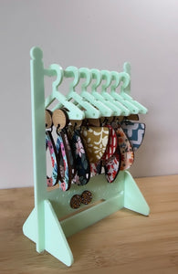 Acrylic Earring Wardrobes - Mint Green