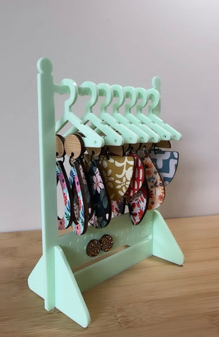 Acrylic Earring Wardrobes - Mint Green