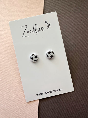 Zoodles Acrylic Mini Studs - Soccer Ball