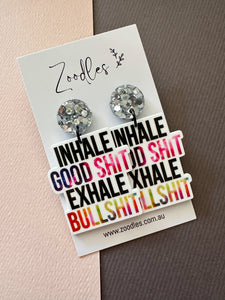 Zoodles Acrylic Dangles - Inhale Good Shit