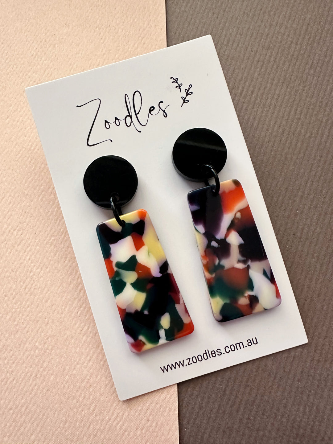 Zoodles Acrylic Dangles - Drops