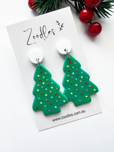 Zoodles Acrylic Dangles - Spotty Christmas Tree