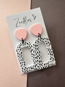 Zoodles Acrylic Dangles - Blush & Monochrome Arch