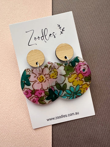 Zoodles Acrylic Dangles - Floral