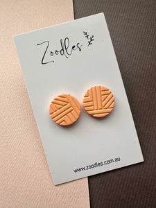 Zoodles Studs - Peach