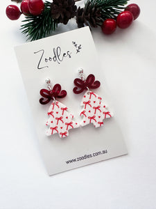 Zoodles Acrylic Dangles - Small Christmas Tree Bows