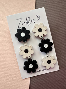 Zoodles Dangles - Trio Wooden Daisies