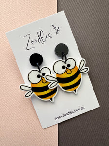 Zoodles Acrylic Dangles - Busy Bee