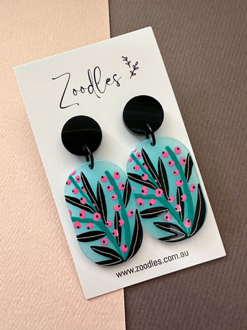 Zoodles Acrylic Dangles - Wildflower