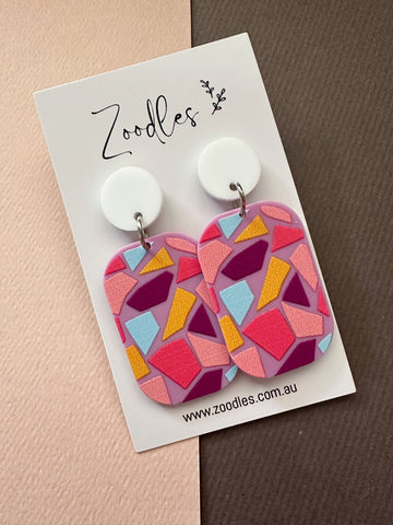 Zoodles Acrylic Dangles - Aztec