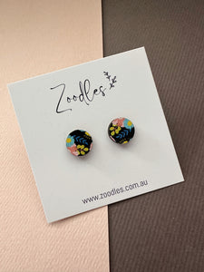 Zoodles Wooden Small Studs - Flowers