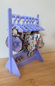 Acrylic Earring Wardrobes - Lilac