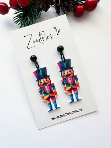 Zoodles Acrylic Dangles - Rainbow Nutcrackers