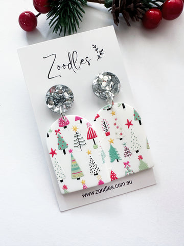 Zoodles Acrylic Dangles - Pastel Pines