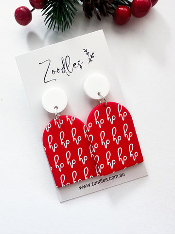 Zoodles Acrylic Dangles - Ho Ho Ho