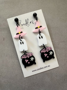Zoodles Acrylic Halloween Dangles - Halloween Stack