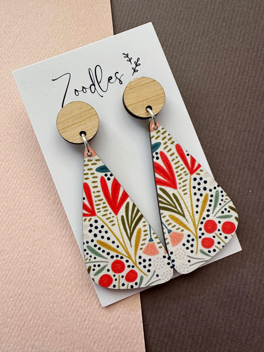 Zoodles Wooden Dangles - Flora & Wood