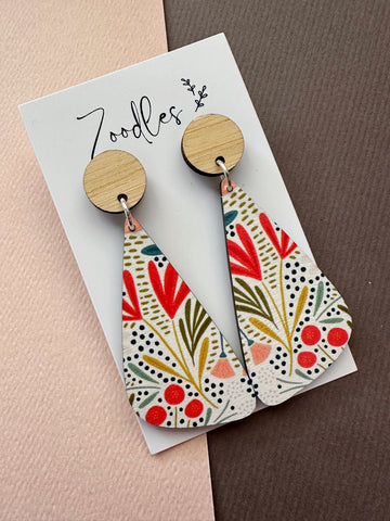Zoodles Wooden Dangles - Flora & Wood