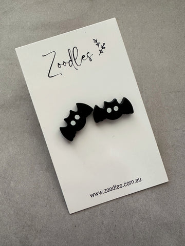 Zoodles Acrylic Halloween Studs - Bats