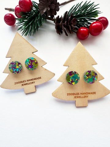 Zoodles Mini Studs on Mini Trees - Lime