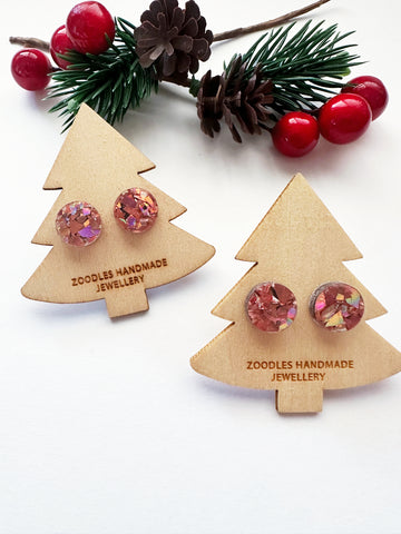 Zoodles Mini Studs on Mini Trees - Rose